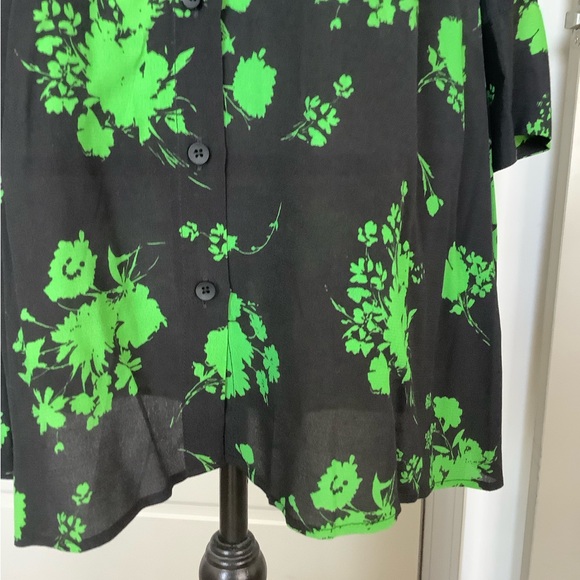 💚 Zara Semi-Sheer Floral Mini Dress 💚 - Picture 8 of 10